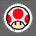 Toad's emblem in Mario Kart Wii
