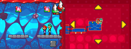 Sixteenth and seventeenth blocks in Trash Pit of Mario & Luigi: Bowser's Inside Story.