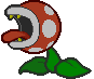 Battle idle animation of a Putrid Piranha from Paper Mario
