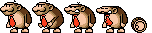 Unused sprite of a Donkey Kong-like Grinder in Super Mario World 2: Yoshi's Island.