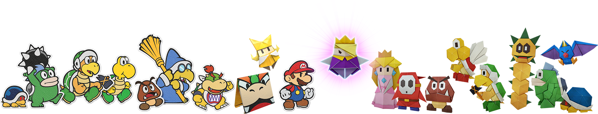 Several characters lineup