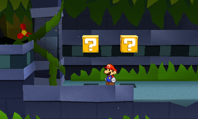 Twelfth and thirteenth ? Blocks in Shy Guy Jungle of Paper Mario: Sticker Star.