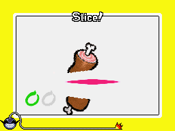 Gameplay of Steel Chef in WarioWare: Touched!