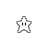 A Super Star Miiverse stamp from Super Mario Maker