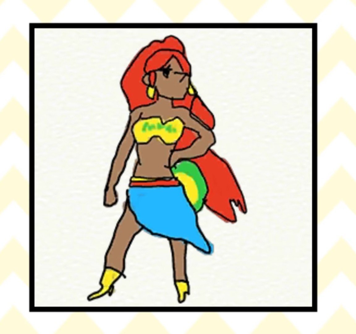 File:WWG Urbosa amiibo Drawing.jpg - Super Mario Wiki, the Mario ...