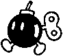 Bob-omb stamp, from Mario Kart 8.