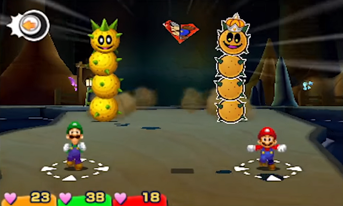 File:Mario & Luigi Paper Jam Tower Power Pokey Boss Battle.png