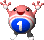 Sprite of the first Miss Warp from Yoshi's Story