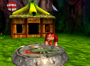 A Battle Arena Pad in Jungle Japes.