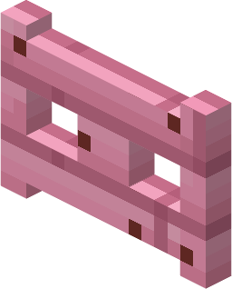 File:Minecraft Mario Mash-Up Cherry Fence Gate Render.png