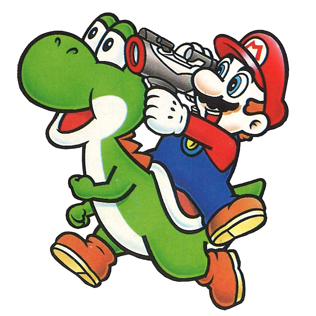 File:Yoshi's Safari - Mario Yoshi Artwork Alt.png - Super Mario Wiki ...