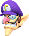 Waluigi's head icon in Mario & Sonic at the Olympic Games Tokyo 2020