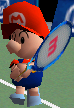 Baby Mario as he appears in Mario Tennis