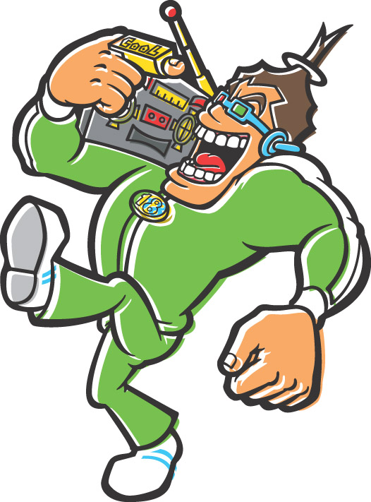 Artwork of 18-Volt from WarioWare: Touched!