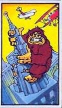 Donkey Kong in the Captain N comic's page "Video-Town".