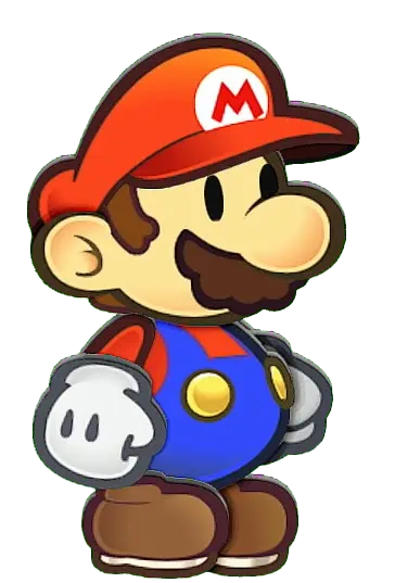 Animation of Mario from Paper Mario: The Thousand-Year Door (Nintendo Switch)