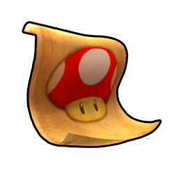 Paper Mushroom from Mario Kart Arcade GP DX.