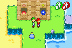 Mario and Luigi in the Oho Oasis from Mario & Luigi: Superstar Saga