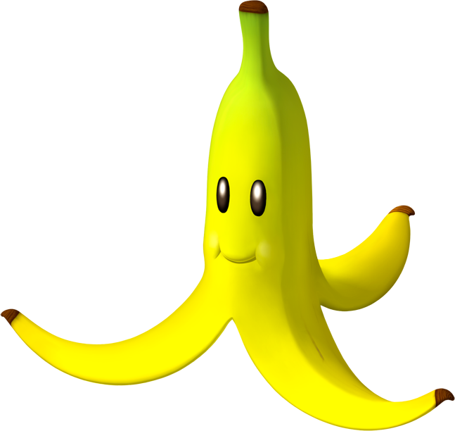 File:Banana - Mario Kart Wii.png - Super Mario Wiki, the Mario encyclopedia