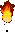 Sprite of a flame in Kong-Fused Cliffs from Donkey Kong Country 3: Dixie Kong's Double Trouble!