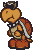 Battle idle animation of a Koopa Troopa from Paper Mario (discounting the occasional sidling, which is done at random and technically considered a separate animation)