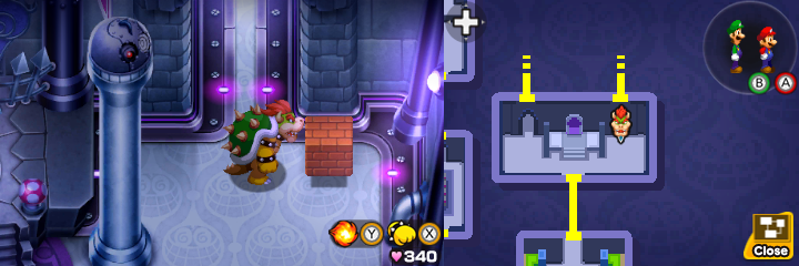 Block 81 in Peach's Castle of Mario & Luigi: Bowser's Inside Story + Bowser Jr.'s Journey.