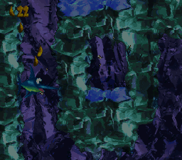 Enguarde the Swordfish in the level Arctic Abyss.