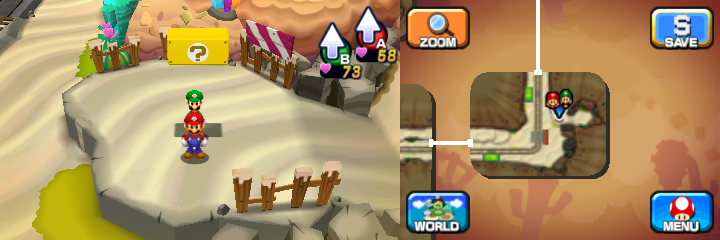 Block 52 in Dozing Sands of Mario & Luigi: Dream Team.