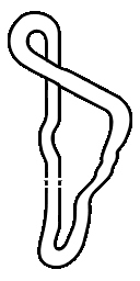 Course map sprite from Mario Kart Arcade GP.