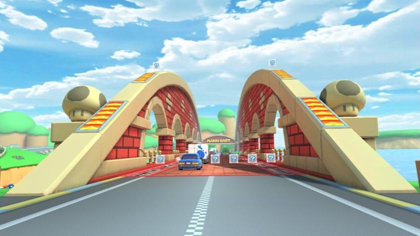 File:MKT GCN Mushroom Bridge Road 2.jpg - Super Mario Wiki, the Mario ...