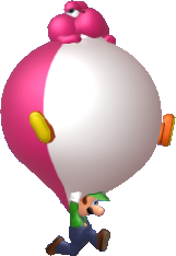 File:NSMBU Luigi and Balloon Yoshi Render.png
