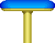 Sprite of a Stretch Shroom from New Super Mario Bros.