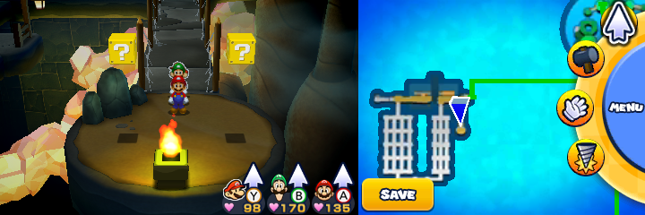 Blocks 76-77 in Twinsy Tropics of Mario & Luigi: Paper Jam.