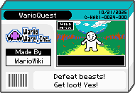 The shelf cover for one of the Job Center microgames in WarioWare: D.I.Y.