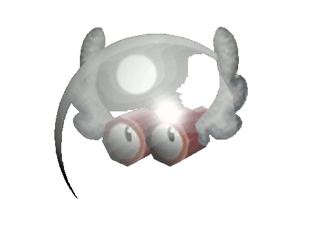Model of binoculars from Yoshi's New Island. Animated in 3ds Max 2020. Note: The exported animation does not support the bubble morph animation, and gif format does not support semi-transparency that comes with the bubble.