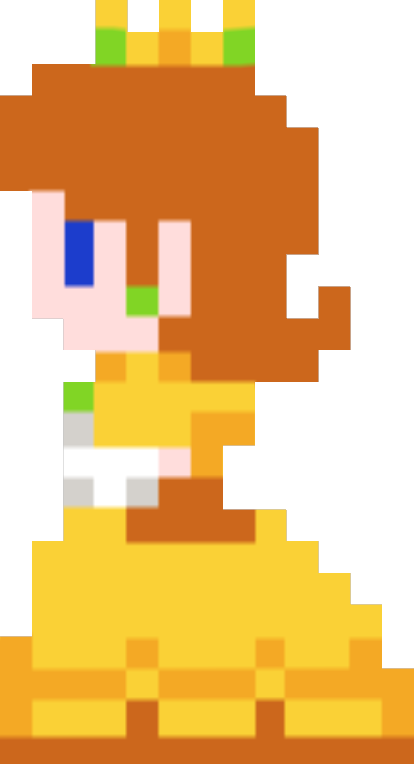 Daisy using the Bitsize Candy from Mario Party 8