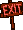 Sprite of an Exit sign from Donkey Kong Country for Game Boy Color
