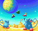 The course icon, depicting characters soaring over Little Mousers