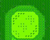 The green from Hole 4 of the Marion Club from the Game Boy Color Mario Golf