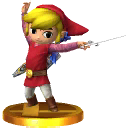 Toon Link's alternate trophy, from Super Smash Bros. for Nintendo 3DS.