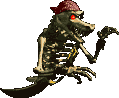Sprite of a red bandanna Kackle in Donkey Kong Country 2: Diddy's Kong Quest
