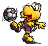 A sticker of Koopa Troopa in the game Super Smash Bros. Brawl.