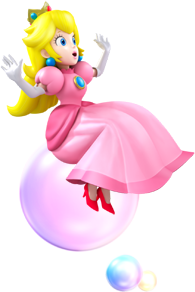 Princess Peach Bubble Artwork - Mario Party Island Tour.png