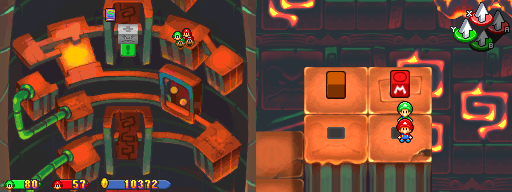 Fifteenth block in Thwomp Caverns of the Mario & Luigi: Partners in Time.
