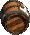 Sprite of a rolling TNT Barrel from Donkey Kong Country 2: Diddy's Kong Quest and Donkey Kong Country 3: Dixie Kong's Double Trouble!