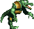A sprite of a Kritter, from Donkey Kong Country.