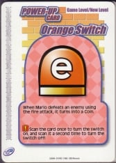 Scan of the Orange Switch power-up e-Card for use in Super Mario Advance 4: Super Mario Bros. 3.