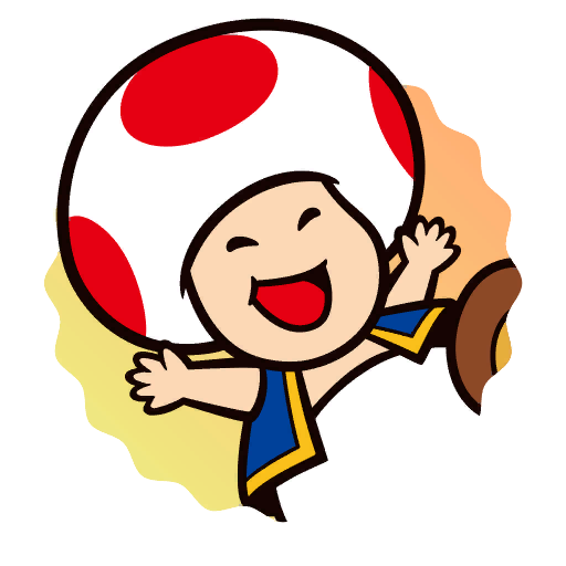 File:Sticker Toad (Happy) - Mario Party Superstars.png