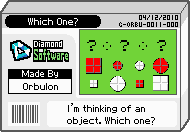 The shelf cover for one of Orbulon's microgames in WarioWare: D.I.Y.