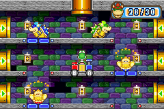 The Bowser mini-game, Trap Floor from Mario Party Advance